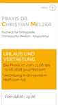 Mobile Screenshot of dr-melzer.de
