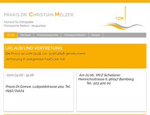 Tablet Screenshot of dr-melzer.de
